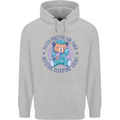 Tested Positive for Tired Teddy Bear Sleeping Mens 80% Cotton Hoodie Sports Grey