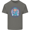 Tested Positive for Tired Teddy Bear Sleeping Mens Cotton T-Shirt Tee Top Charcoal