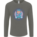 Tested Positive for Tired Teddy Bear Sleeping Mens Long Sleeve T-Shirt Charcoal