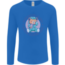 Tested Positive for Tired Teddy Bear Sleeping Mens Long Sleeve T-Shirt Royal Blue