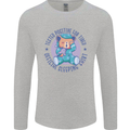 Tested Positive for Tired Teddy Bear Sleeping Mens Long Sleeve T-Shirt Sports Grey
