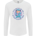 Tested Positive for Tired Teddy Bear Sleeping Mens Long Sleeve T-Shirt White