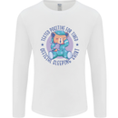 Tested Positive for Tired Teddy Bear Sleeping Mens Long Sleeve T-Shirt White