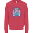 Tested Positive for Tired Teddy Bear Sleeping Mens Sweatshirt Jumper Heliconia