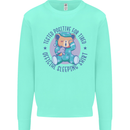 Tested Positive for Tired Teddy Bear Sleeping Mens Sweatshirt Jumper Peppermint