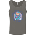 Tested Positive for Tired Teddy Bear Sleeping Mens Vest Tank Top Charcoal