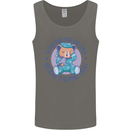 Tested Positive for Tired Teddy Bear Sleeping Mens Vest Tank Top Charcoal