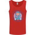 Tested Positive for Tired Teddy Bear Sleeping Mens Vest Tank Top Red