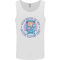 Tested Positive for Tired Teddy Bear Sleeping Mens Vest Tank Top White