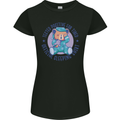 Tested Positive for Tired Teddy Bear Sleeping Womens Petite Cut T-Shirt Black