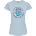 Tested Positive for Tired Teddy Bear Sleeping Womens Petite Cut T-Shirt Light Blue