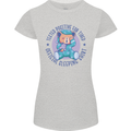 Tested Positive for Tired Teddy Bear Sleeping Womens Petite Cut T-Shirt Sports Grey
