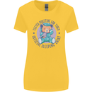 Tested Positive for Tired Teddy Bear Sleeping Womens Wider Cut T-Shirt Yellow