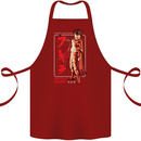 Tetsuo Shima Japanese Anime Cotton Apron 100% Organic Maroon