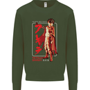 Tetsuo Shima Japanese Anime Kids Sweatshirt Jumper Forest Green