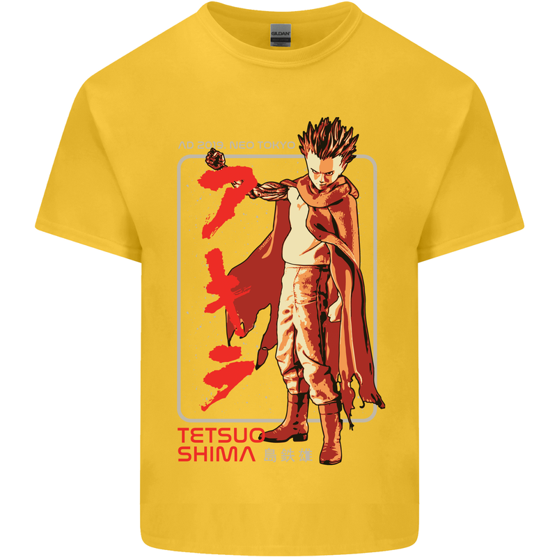 Tetsuo Shima Japanese Anime Kids T-Shirt Childrens Yellow