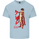 Tetsuo Shima Japanese Anime Mens Cotton T-Shirt Tee Top Light Blue