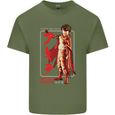 Tetsuo Shima Japanese Anime Mens Cotton T-Shirt Tee Top Military Green