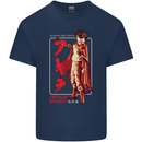 Tetsuo Shima Japanese Anime Mens Cotton T-Shirt Tee Top Navy Blue