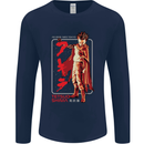 Tetsuo Shima Japanese Anime Mens Long Sleeve T-Shirt Navy Blue