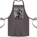 Teutonic Knight Never Give Up Crusader Gym Cotton Apron 100% Organic Dark Grey