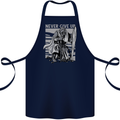 Teutonic Knight Never Give Up Crusader Gym Cotton Apron 100% Organic Navy Blue