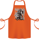 Teutonic Knight Never Give Up Crusader Gym Cotton Apron 100% Organic Orange