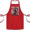 Teutonic Knight Never Give Up Crusader Gym Cotton Apron 100% Organic Red