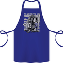 Teutonic Knight Never Give Up Crusader Gym Cotton Apron 100% Organic Royal Blue