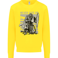 Teutonic Knight Never Give Up Crusader Gym Kids Sweatshirt Jumper Yellow