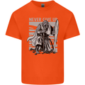 Teutonic Knight Never Give Up Crusader Gym Kids T-Shirt Childrens Orange