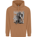 Teutonic Knight Never Give Up Crusader Gym Mens 80% Cotton Hoodie Caramel Latte