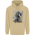 Teutonic Knight Never Give Up Crusader Gym Mens 80% Cotton Hoodie Sand