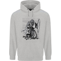 Teutonic Knight Never Give Up Crusader Gym Mens 80% Cotton Hoodie Sports Grey