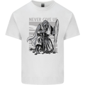 Teutonic Knight Never Give Up Crusader Gym Mens Cotton T-Shirt Tee Top White