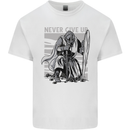 Teutonic Knight Never Give Up Crusader Gym Mens Cotton T-Shirt Tee Top White