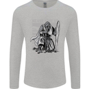 Teutonic Knight Never Give Up Crusader Gym Mens Long Sleeve T-Shirt Sports Grey