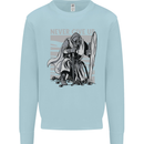 Teutonic Knight Never Give Up Crusader Gym Mens Sweatshirt Jumper Light Blue