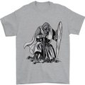 Teutonic Knight Never Give Up Crusader Gym Mens T-Shirt Cotton Gildan Sports Grey