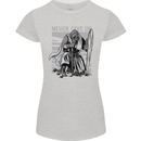 Teutonic Knight Never Give Up Crusader Gym Womens Petite Cut T-Shirt Sports Grey
