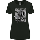 Teutonic Knight Never Give Up Crusader Gym Womens Wider Cut T-Shirt Black