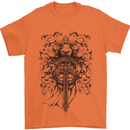 Teutonic Knight St. George's Day Crusader Mens T-Shirt Cotton Gildan Orange