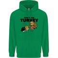 Thanks Giving Christmas Turkey Cat Childrens Kids Hoodie Irish Green