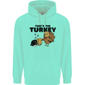 Thanks Giving Christmas Turkey Cat Childrens Kids Hoodie Peppermint