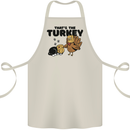 Thanks Giving Christmas Turkey Cat Cotton Apron 100% Organic Natural