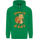 Thanksgiving Christmas Turkey I'm a Cat Childrens Kids Hoodie Irish Green