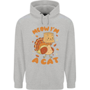 Thanksgiving Christmas Turkey I'm a Cat Childrens Kids Hoodie Sports Grey