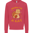 Thanksgiving Christmas Turkey I'm a Cat Kids Sweatshirt Jumper Heliconia