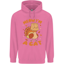 Thanksgiving Christmas Turkey I'm a Cat Mens 80% Cotton Hoodie Azelea