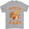 Thanksgiving Christmas Turkey I'm a Cat Mens T-Shirt 100% Cotton Sports Grey